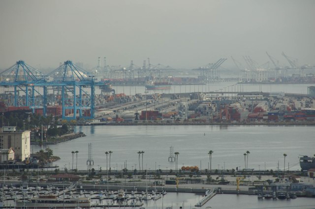 The Los Angeles and Long Beach ports